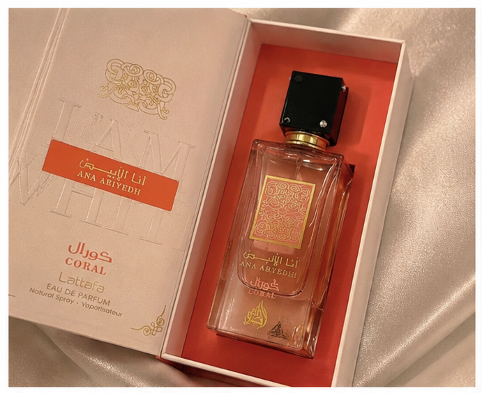 Ana abiyedh coral de LATTAFA -100ML – Image 5