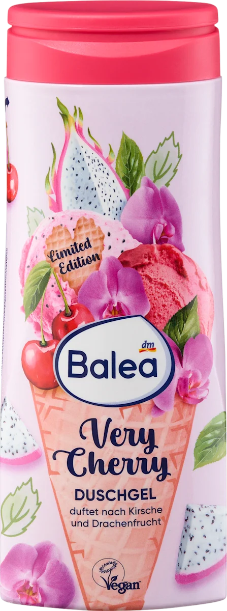 BALEA VERRY CHERRY GEL DOUCHE 300ML – Image 4